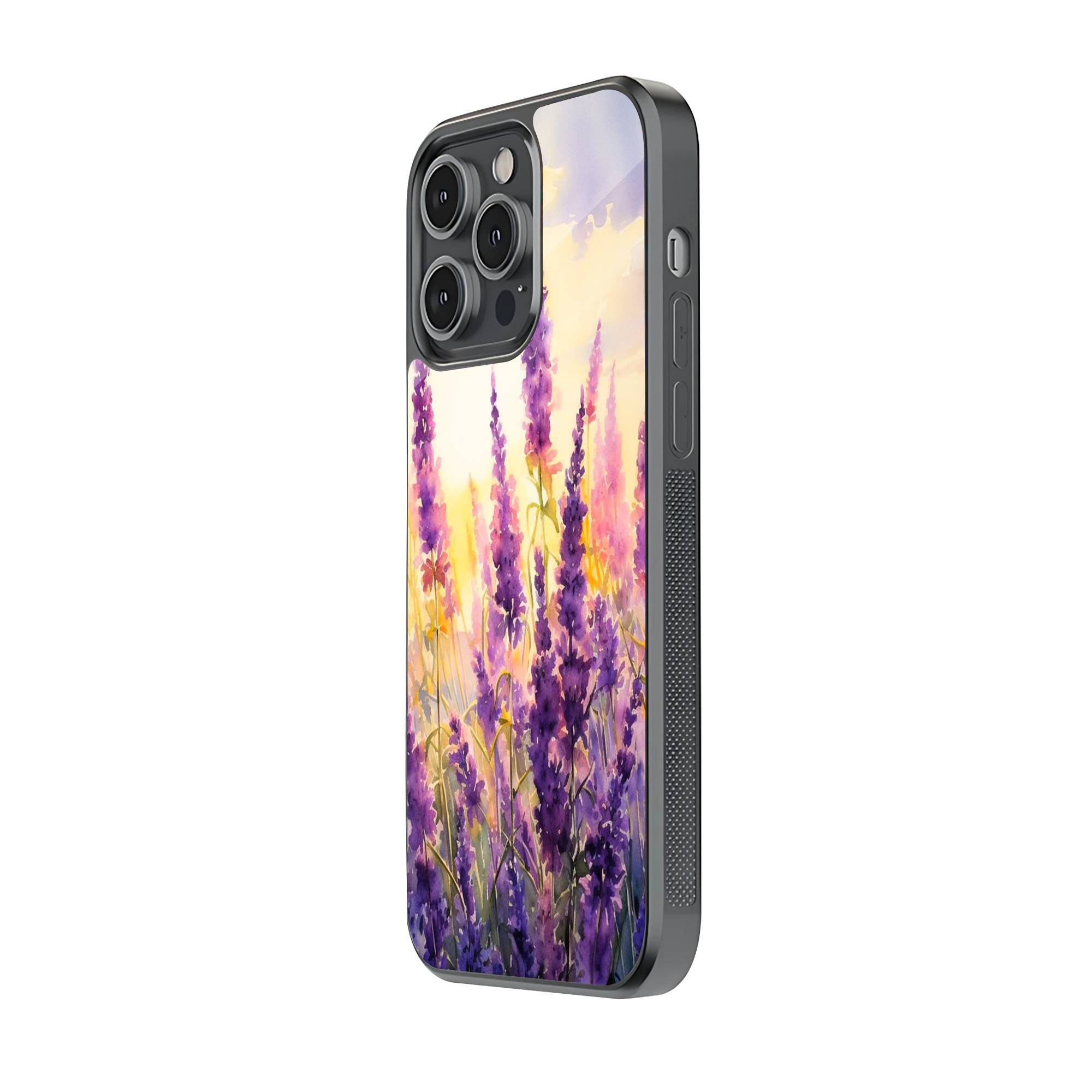 Lavender Flower Glass Case - Image 2