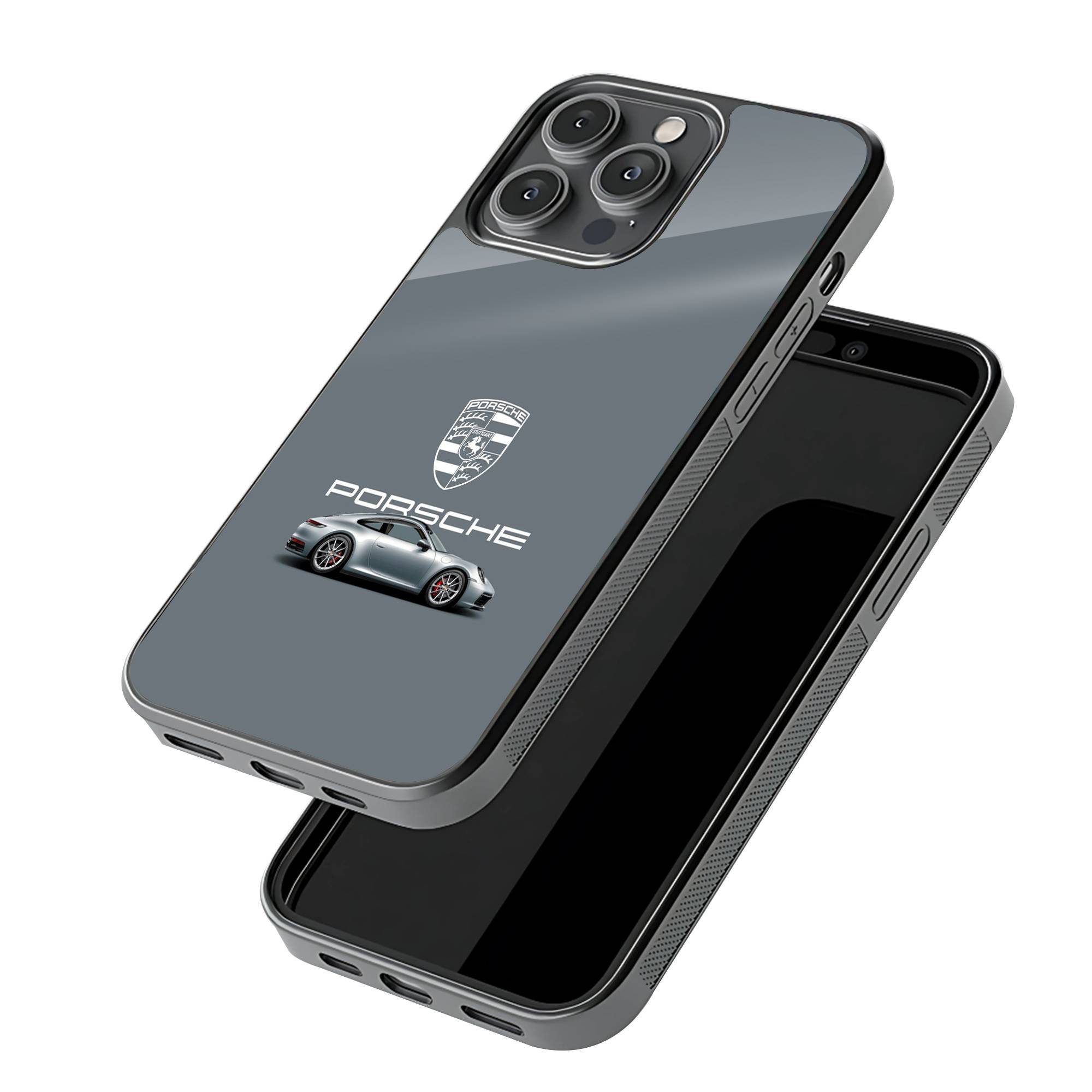 Silver Porsche Glass Case - Image 3