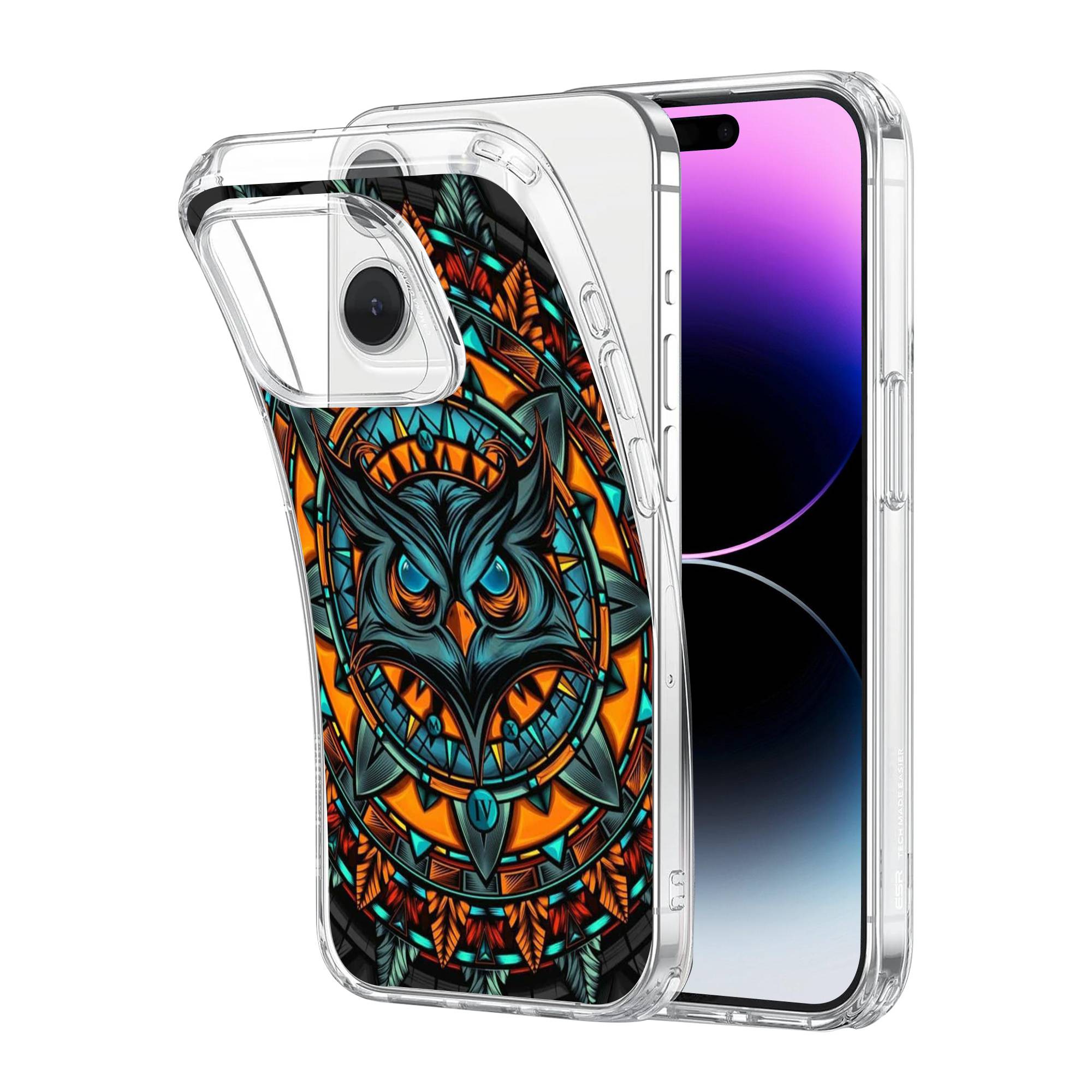 Retro Owl Clear Case - Image 2