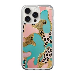 Leopard Glitter Clear Case