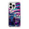 Neon Sports Car Clear Case