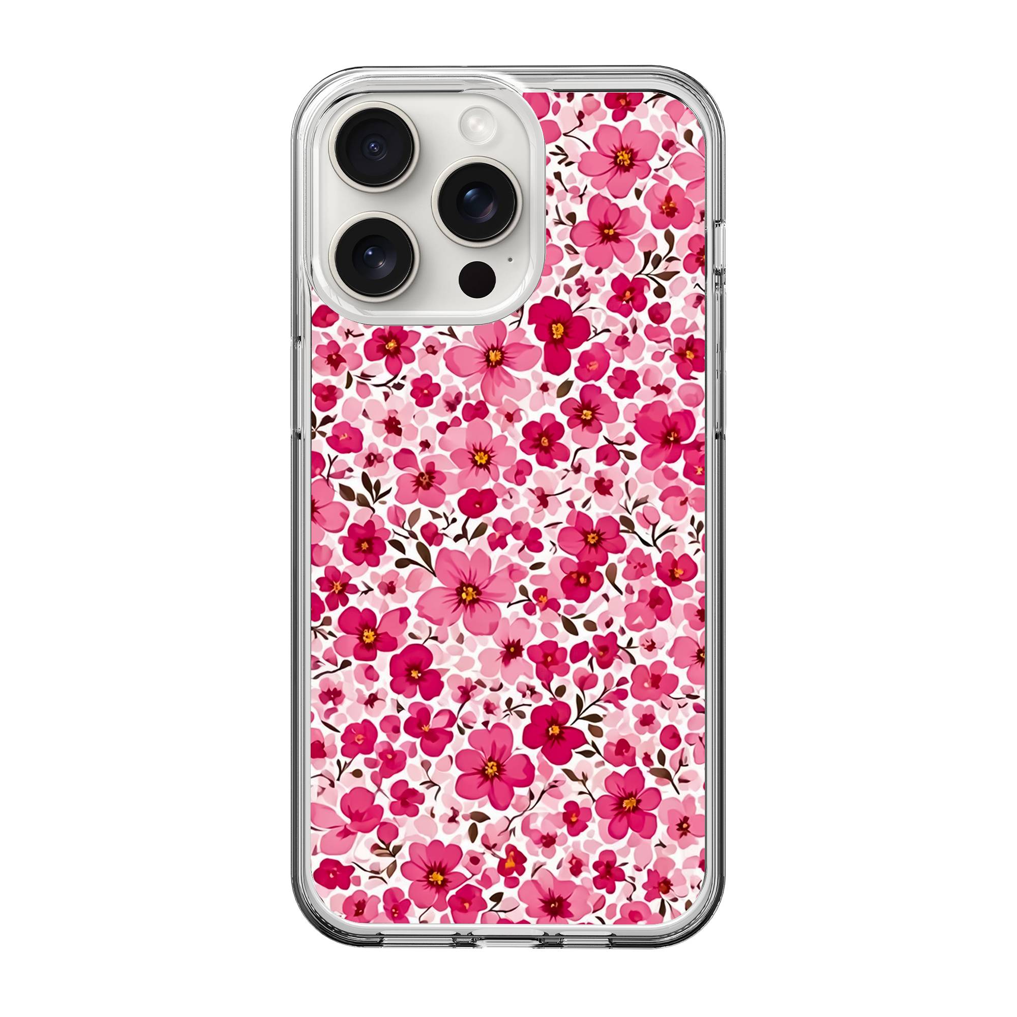 Pink Blossom Clear Case