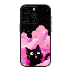 Black Cute Kitty Silicone Case