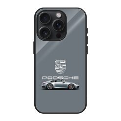 Silver Porsche Glass Case