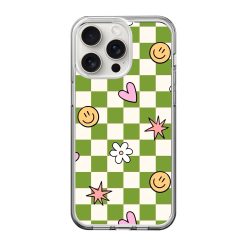 Smiley Squares Clear Case