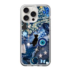 Blue Galaxy Clear Case