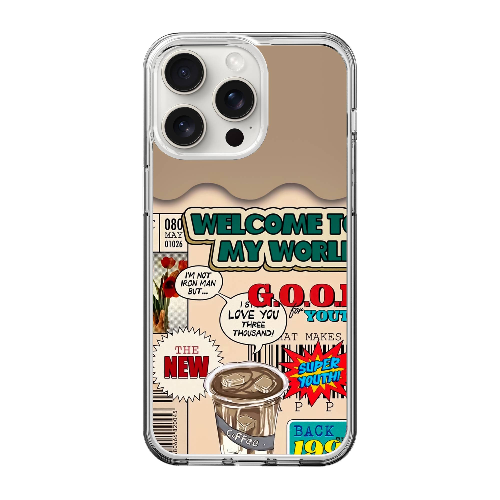 Coffee Pop Clear Case