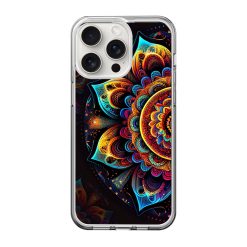 Colorful Mandala Pattern Clear Case