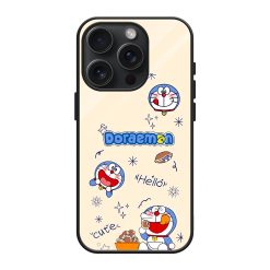 Cute Doraemon Glass Case