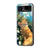 Garfield Sleeping Samsung Z Flip Glass Case