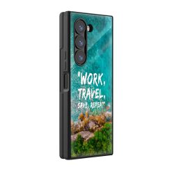 Work Travel Samsung Z Fold Glass Case