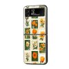 Floral Postage Samsung Z Flip Glass Case