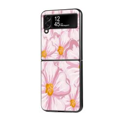 Pastel Petals Samsung Z Flip Glass Case