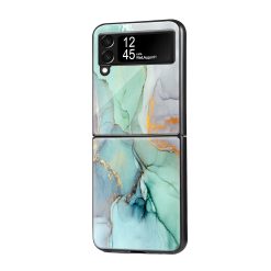 Pastel Marble Samsung Z Flip Glass Case