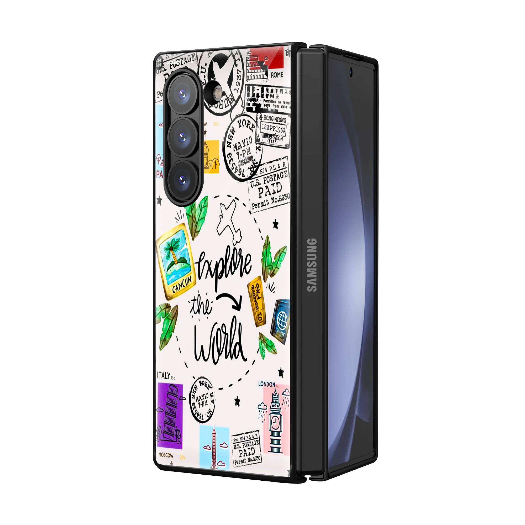 Explore The World Samsung Z Fold Glass Case - Image 2