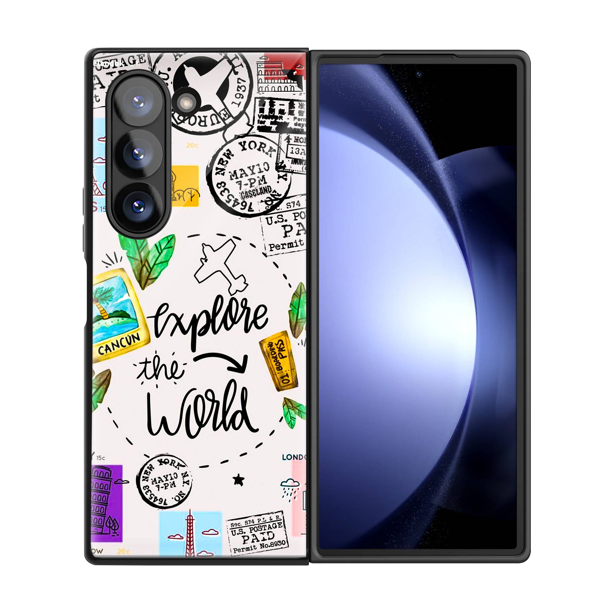 Explore The World Samsung Z Fold Glass Case - Image 3