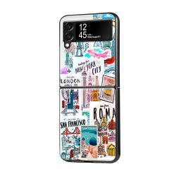 Wanderlust Vibes Samsung Z Flip Glass Case