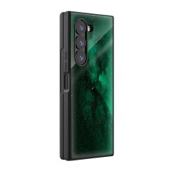 Emerald Galaxy Samsung Z Fold Glass Case