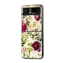 Dried Flowers Samsung Z Flip Glass Case
