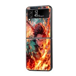 Demon Samsung Z Flip Glass Case