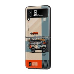Defender Trails Samsung Z Flip Glass Case