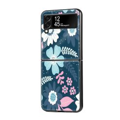 Cutesy Floral Samsung Z Flip Glass Case
