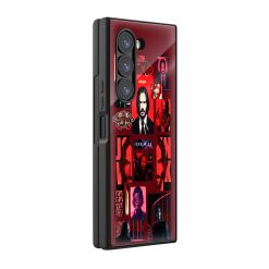 The Red Suit Samsung Z Fold Glass Case