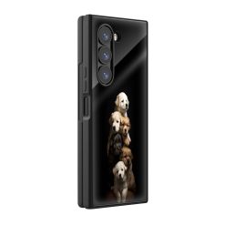 Cute Puppies Samsung Z Fold Glass Case