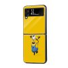 Minion Samsung Z Flip Glass Case