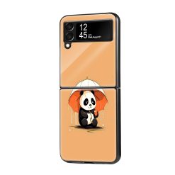 Sweet Panda Samsung Z Flip Glass Case