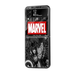 Marvel Comics Samsung Z Flip Glass Case