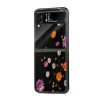 Colorful Flower Samsung Z Flip Glass Case