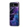 Color Strom Pattern Samsung Z Flip Glass Case