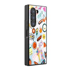 Sticker Art Samsung Z Fold Glass Case