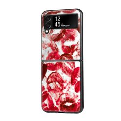 Lipstick Samsung Z Flip Glass Case