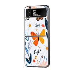 Butterfly Bliss Samsung Z Flip Glass Case