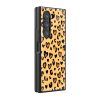 Leopard Hearts Samsung Z Fold Glass Case