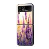 Lavender Flower Samsung Z Flip Glass Case