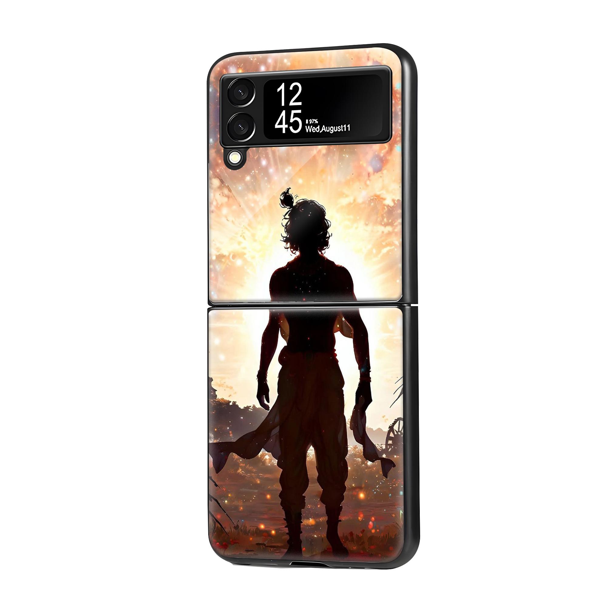 Krishna Art Samsung Z Flip Glass Case