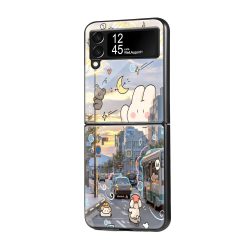 Kawaii City Samsung Z Flip Glass Case