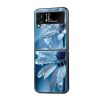 Blue Flowers Samsung Z Flip Glass Case