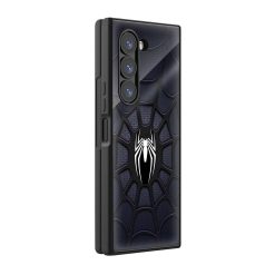 Black Spider-Man Samsung Z Fold Glass Case