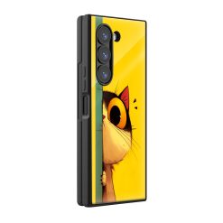 Innocent Cat Samsung Z Fold Glass Case