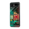 Retro Tokyo Samsung Z Flip Glass Case
