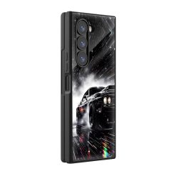 Black Dodge Samsung Z Fold Glass Case