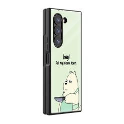 Hey Bear Samsung Z Fold Glass Case
