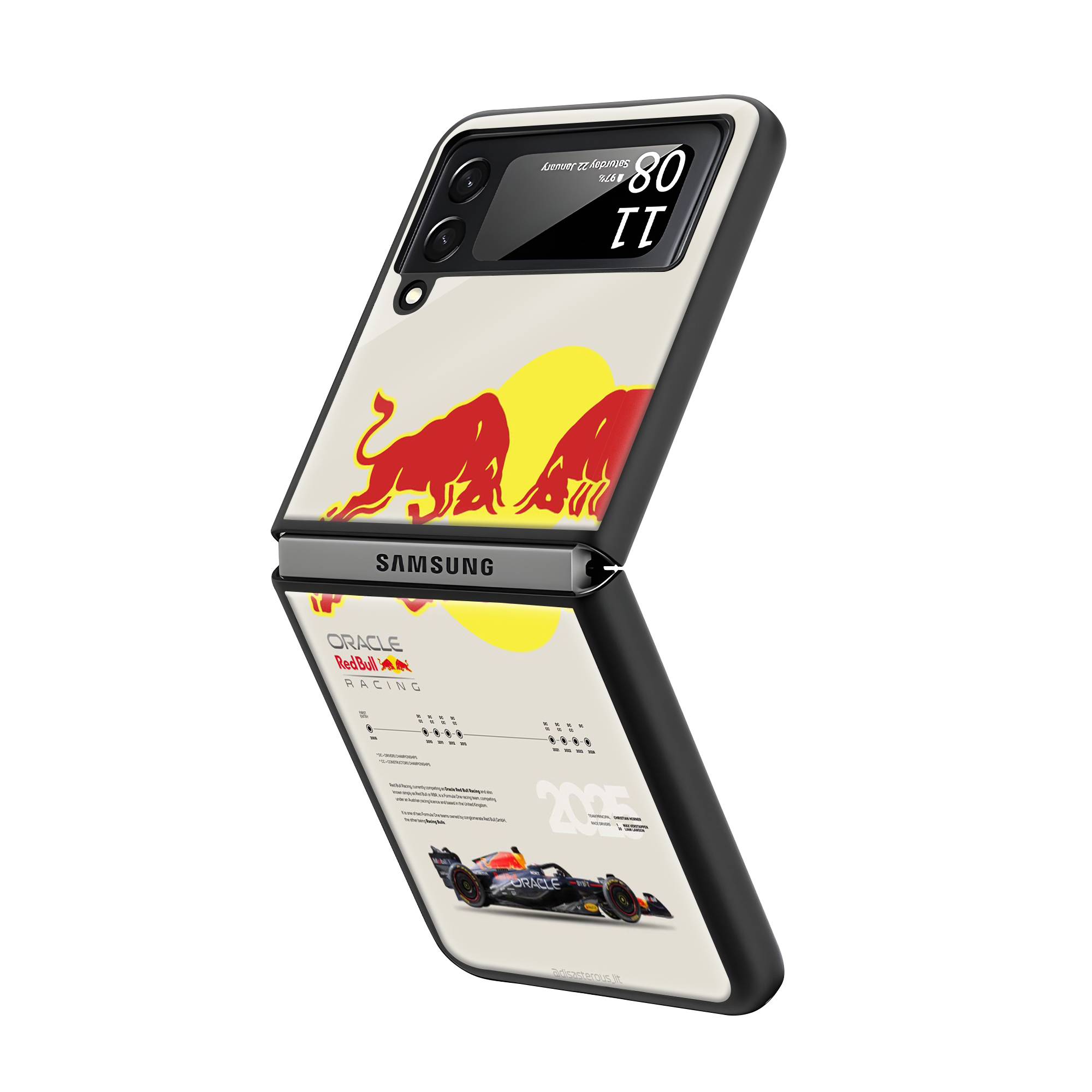 Racing Bulls Samsung Z Flip Glass Case - Image 2