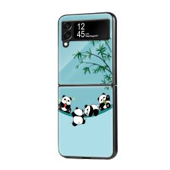 Baby Panda Samsung Z Flip Glass Case
