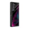 Purple Wave Art Samsung Z Fold Glass Case
