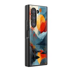 Autumn Mountain Samsung Z Fold Glass Case